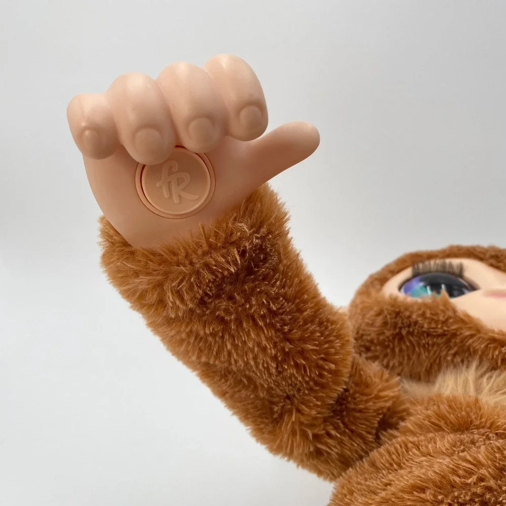 FurReal Peanut the Playful Monkey Interactive Plush Toy Hasbro 2024‎ Brown 15in
